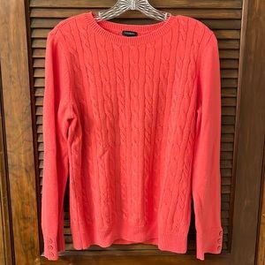 Gorgeous salmon pink lambs wool sweater